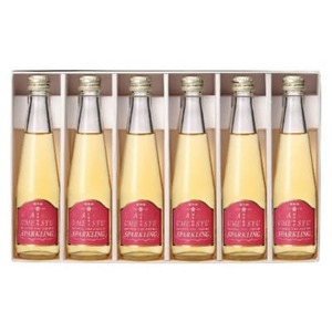 [白山の地酒]萬歳楽 加賀梅酒スパークリング 200ml×6本セット