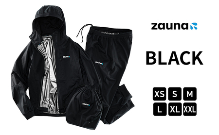 zauna suit / ザウナスーツ BLACK ブラック 着るサウナ L