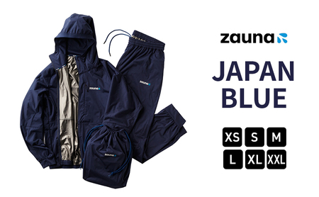 zauna suit / ザウナスーツ JAPAN BLUE ジャパンブルー ネイビー 着るサウナ ファッション デトックスウェア Ag素材 保温性 セットアップ 静音性 軽量性 M