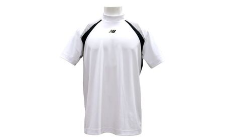 ニューバランスゴルフ ウェア 半袖 モックネックシャツ メンズ UVカット ホワイト 012-6166002 L