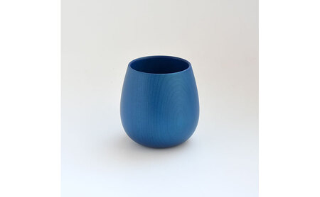 THE EASTON 能登ヒバタンブラー 越前塗 ラウンドタイプ 久太郎ブルー 能美市