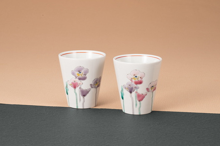 組湯呑 ポピー 大志窯