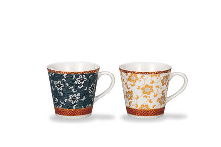 ペアマグカップ 鉄仙紋