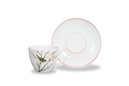 カップ&ソーサー 春 中村陶志人作