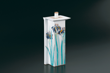 香炉 花菖蒲 山岸大成作