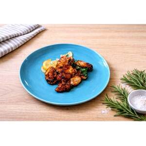 直径27cm陶器大皿 1枚 ブルー