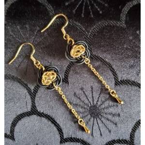 [金沢水引]genol ピアス ブラック