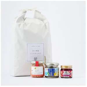 [老舗米屋厳選]にじのきらめきと紅鮭・レモン佃煮の贅沢ごはんのお供セット