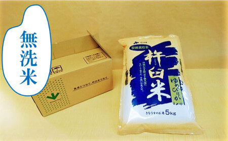 【無洗米3ヶ月定期便】特別栽培「きなうす米」ゆめぴりか5kg×3回
