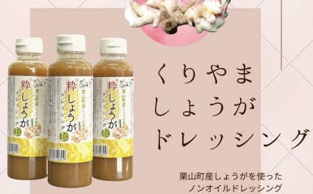 栗山町の新しい特産品! 粋しょうがドレッシング2本セット