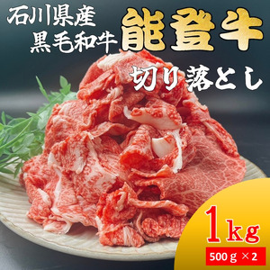 石川県産 能登牛 切り落とし 1kg(500g × 2パック) | 奥能登 能登半島