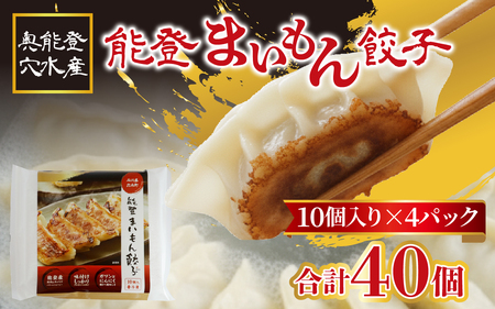 奥能登 穴水産 「能登まいもん餃子」 40個(10個入 × 4パック)| ギョーザ 小分け