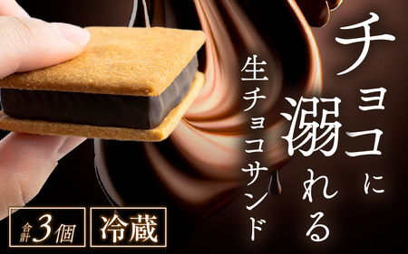 [山奥チョコレート 日和] 生チョコサンド 3個入 [A-026007] / 老舗 焼菓子 焼き菓子 洋菓子 デザート スイーツ クッキー カカオ 詰合せ 詰め合わせ チョコ チョコレート お菓子 菓子 クッキーサンド チョコ菓子