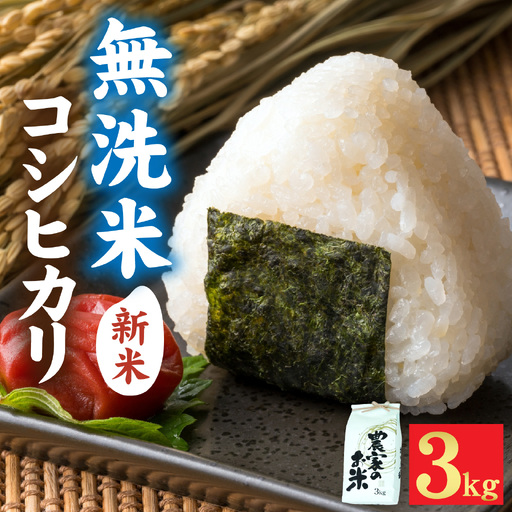 [先行予約][みやま米]令和8年産 福井市産コシヒカリ3kg/ 天然の山水だけで育てたお米[2026年10月下旬以降順次発送予定][A-168008] / 無洗米 色彩選別