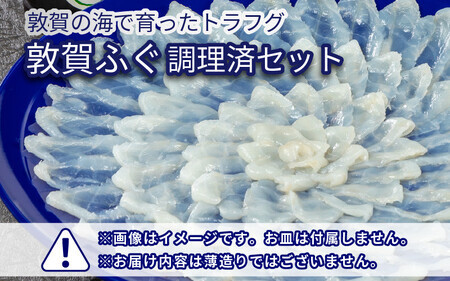 [11月発送]敦賀ふぐ 調理済セット 1尾分(約600g)てっちりやしゃぶしゃぶなどに[海鮮 冷凍 鍋 なべ 唐揚げ 薄造り ふぐ鍋][041-a007]