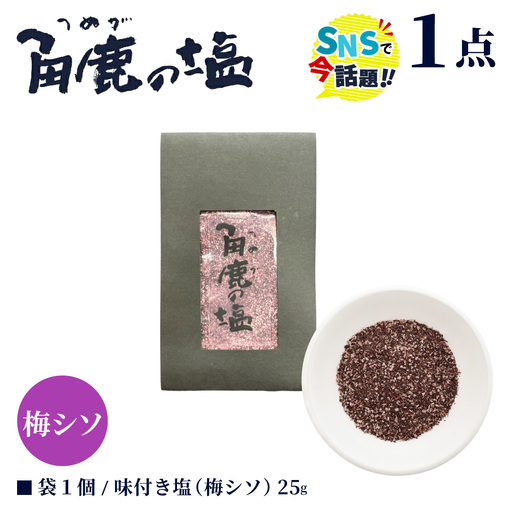 福井梅とシソをたっぷり使用!角鹿の塩 小袋 25g[080-a010]