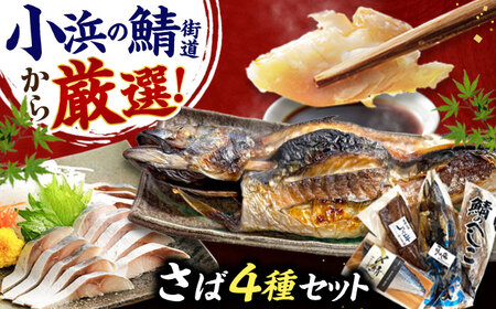 鯖街道プレミアム鯖セット (焼さば・鯖へしこ・〆サバ・鯖醤油干し) / 鯖 サバ さば 小浜市 / 上杉商店 [配送不可地域:北海道・沖縄・離島][BFAD018]