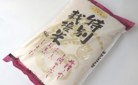 [令和6年産 新米][4ヶ月連続お届け]福井県認証の特別栽培米 コシヒカリ 5kg×4回 [D-011001]