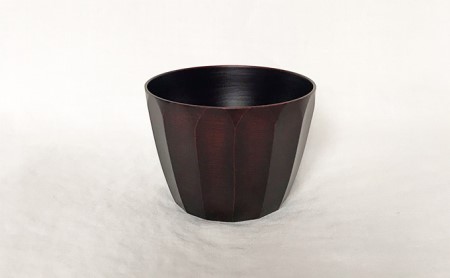 フリーカップ しのぎ艶消透焦 茶色 [B-028001]
