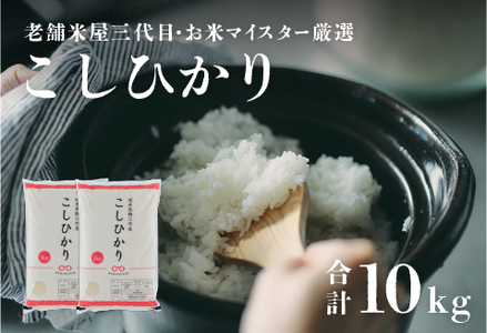 年内特別価格![令和6年産新米!]こしひかり 10kg(5kg ×2袋) / コシヒカリ お米 精米 白米 小分け 便利 ごはん コメ ブランド米 人気 品種