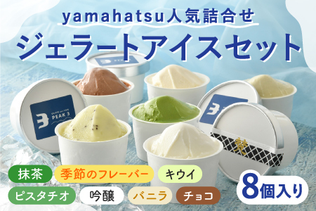 yamahatsu人気詰合せジェラートアイスセット　8個入