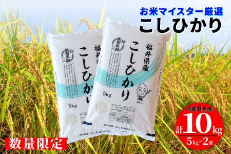 [数量限定!20袋限定販売!!]※令和6年産※ コシヒカリ 10kg(5kg × 2袋)