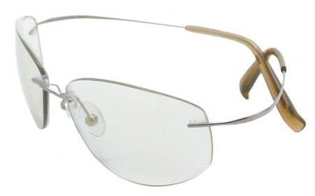 めがねのまちさばえ"より〜優しい包まれる安心感『オールタイムサングラス( チタン/チタンF)』男性用 クリア