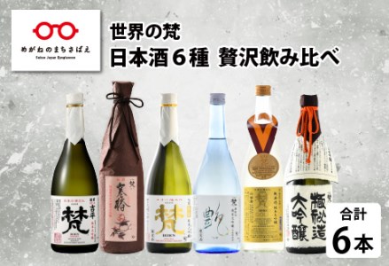 [ふるさと納税][鯖江の銘酒を贅沢に飲み比べ][先行予約][限定120セット][2025年2月10日〜順次発送]世界の梵 日本酒6種飲み比べ