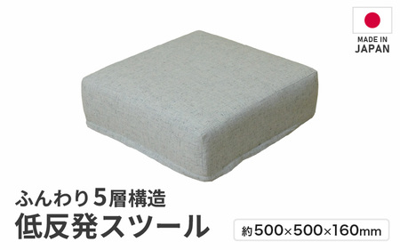 【ライトグレー】低反発スツール ニーノ ／ ゆったり デザイン マットレス オットマン [aw055-a011_03]