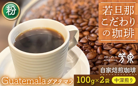 [粉タイプ]Caféだいな荘 自家焙煎コーヒーグアテマラ グランディア芳泉若旦那こだわりの珈琲 [aw014-a003_02]