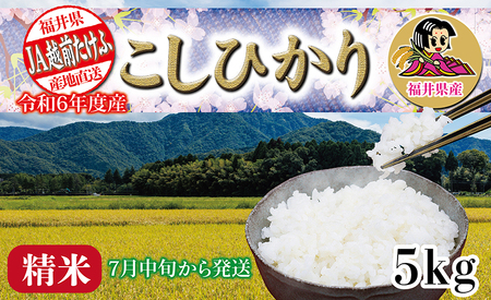 令和6年度産「こしひかり」 5kg [7月中旬頃お届け]