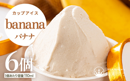 [先行予約]はんすうカップアイス バナナ[アイス ジェラート ひんやりスイーツ スイーツ デザート お菓子 洋菓子 詰め合わせ 食べ比べ ご褒美アイス 贈答 お歳暮][2025年12月上旬より順次発送予定] [A-21503]