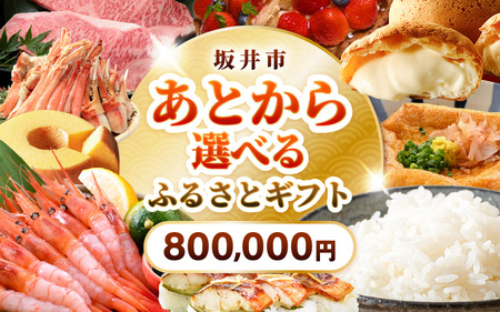坂井市 あとからセレクト 【ふるさとギフト：800,000円】 [gift-017]