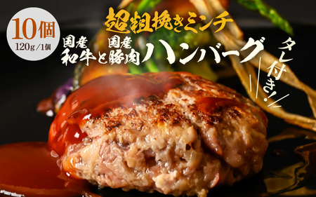 つるやの旨うまハンバーグ 120g × 10個 (冷凍真空パック2個入り × 5P) [牛肉 豚肉 和牛 黒毛和牛 国産 お家ごはん 夜ご飯 おかず 人気 ジューシー] [A-2250]