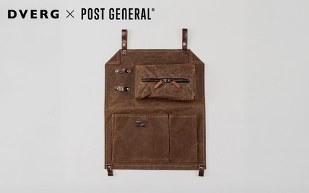 DVERG×POST GENERAL ワックスキャンバスハンギングオーガナイザ ブラウン [B-8040]
