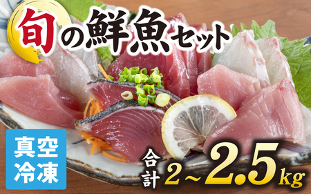 [日本海鮮魚]漁師厳選鮮魚真空冷凍セット 約2g〜2.5kg(4種以上) 
