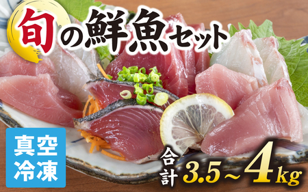 [日本海鮮魚]漁師厳選鮮魚真空冷凍セット約3.5g〜4.0kg(5種以上) 