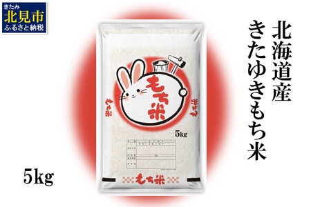 北海道産 きたゆきもち米 5kg ( もち米 お米 北海道産 赤飯 お菓子 おこわ)【061-0001】