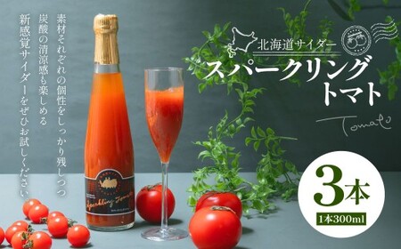 北海道サイダー スパークリングトマト 3本セット トマトジュース とまとジュース 炭酸 炭酸飲料 飲料 ドリンク スパークリング トマト とまと 北海道産 国産 サイダー