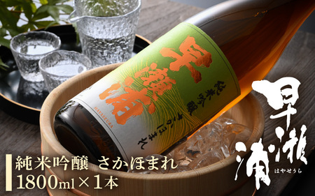 早瀬浦 純米吟醸 さかほまれ 1800ml × 1本 [入手困難 日本酒 就職祝い 転職祝い ハレの日 ギフト プレゼント お祝い お返し お礼 お中元 お歳暮 父の日 敬老の日 ][m06-a015]