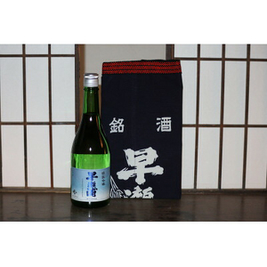 [早瀬浦]特撰吟醸酒 720ml × 1本 & 前掛け セット[日本酒 地酒 福井 美浜 早瀬 フルーティ 男酒 硬水 ミネラル 希少 ご褒美 家飲み][m16-a010]