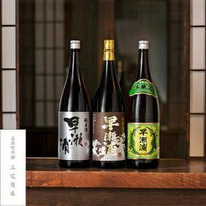 入手困難[早瀬浦]純米大吟醸 1800ml & 純米酒 1800ml & 本醸造 1800ml × 各1本ずつ セット[飲み比べ 日本酒 地酒 福井 美浜 早瀬 フルーティ 男酒 硬水 ミネラル 希少 ご褒美 家飲み][m16-e005]