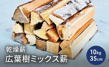 乾燥薪 広葉樹ミックス薪10kg 35cm 中割り〜大割り薪ストーブ キャンプ 焚き火 サクラ・ケヤキ等の樹種 薪 アウトドア 福井県 若狭町