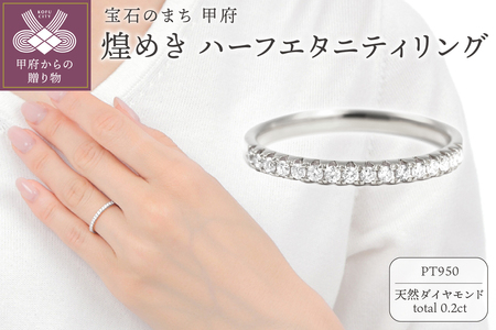 煌めきハーフエタニティリング 0.20CT