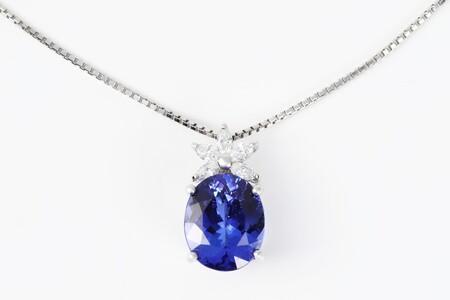 [ふるなび限定][一点もの]タンザナイト(6.29ct)ダイヤモンドプラチナペンダント R117 K06140-H FN-Limited-SP