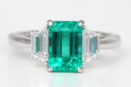 [ふるなび限定][一点もの]エメラルド(2.10ct)ダイヤモンドプラチナリング R123 K06146-H FN-Limited-SP