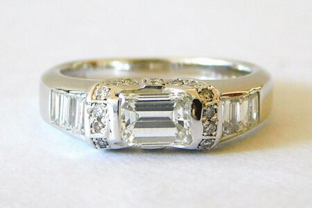 [ふるなび限定][一点もの]Pt900 ダイヤモンド(0.881ct)リング M20 K06082-H FN-Limited-SP