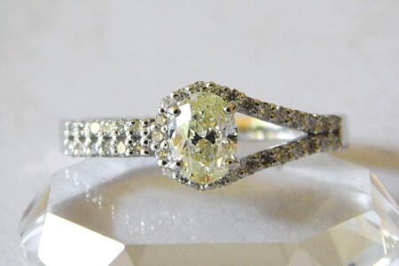 [ふるなび限定][一点もの]Pt950 ベリーライトイエローダイヤ(0.700ct)リング M24 K06156-H FN-Limited-SP