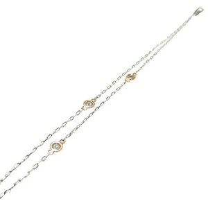 PT850/K18ピンクゴールド ダイヤチェーンブレスレット