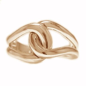 K18ピンクゴールド「総無垢仕上げ」地金チェーンリング